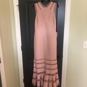 Halter Mesh Maxi Dress